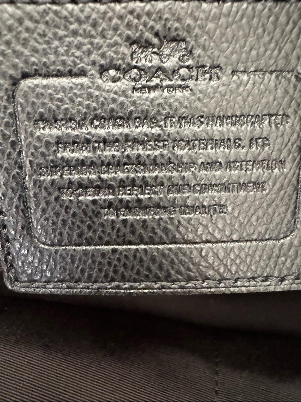 Coach Black Crossgrain Leather Street Zip Tote Bag - Style F34103 - Picture 7 of 11